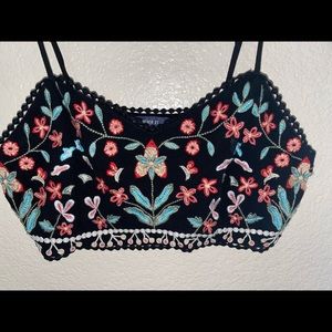 Floral crop top